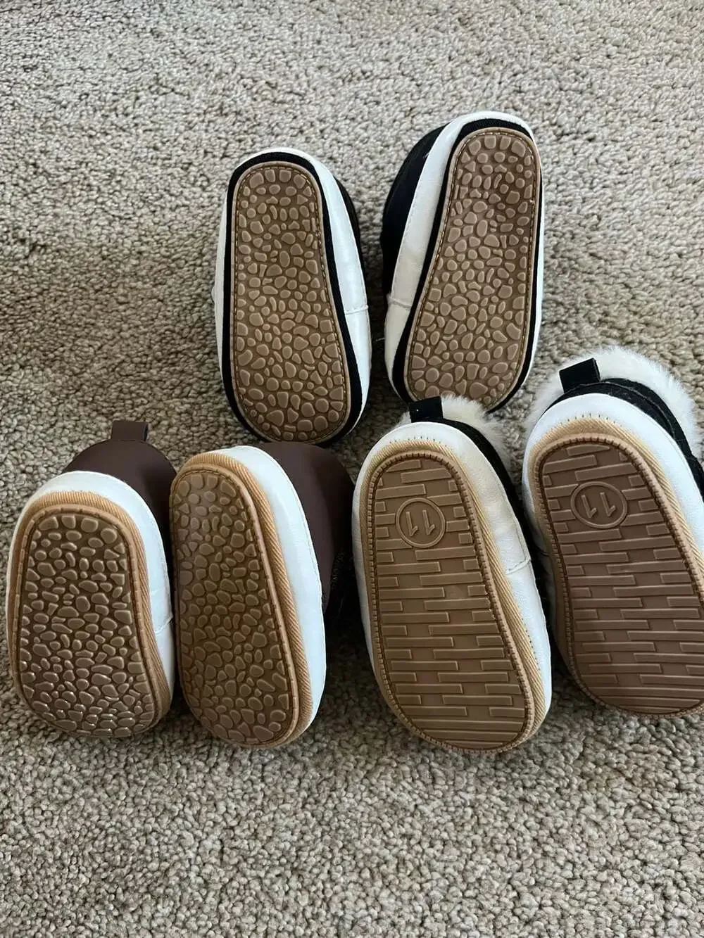 Hello Baby Infant Sneakers and Faux Fur Booties Set (3 Pairs)